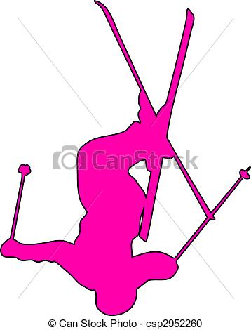 358x470 Winter Game Freestyle Skiing Stock Illustration