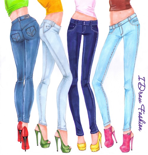 500x522 Sexy Skinny Illustration By Teya Bozhilova For I