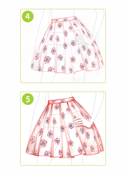 540x741 How To Draw A Skater Skirt Drawing Amp Art Stuff
