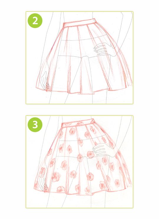 540x741 How To Draw A Skater Skirt Style Me Up Drawing Is Life