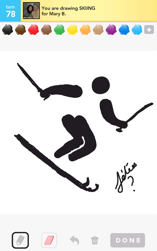 500x800 Skiing Drawings