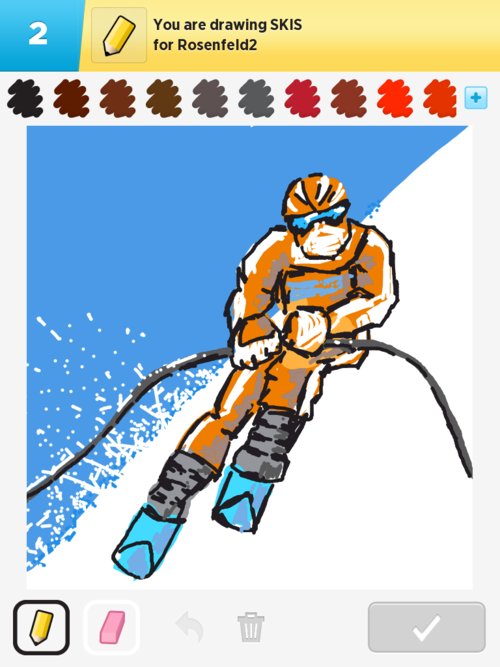 500x667 Skis Drawings