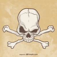 200x200 Skull And Crossbones Free Vector Graphic Art Free Download (Found