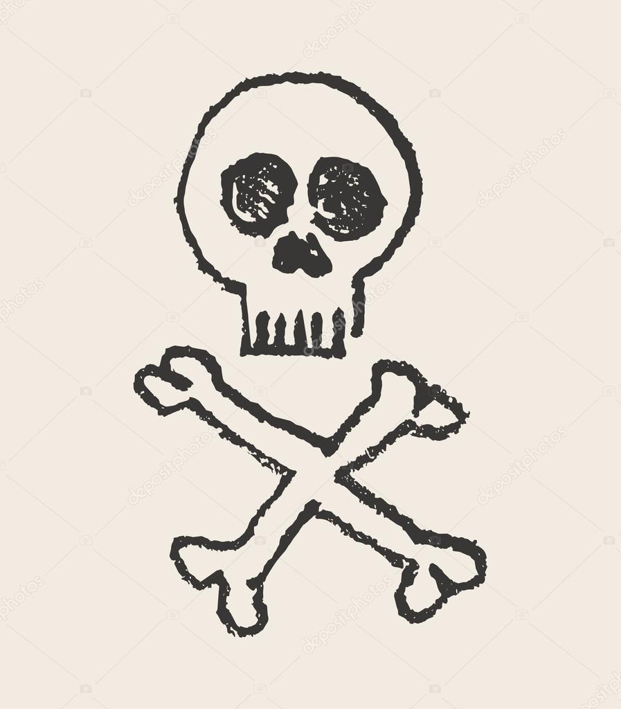 897x1024 Skull And Crossbones Vector Illustration Stock Vector