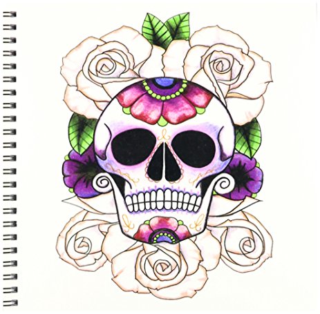 463x455 3drose Db 193529 1 Sugar Skull Roses Drawing Book, 8