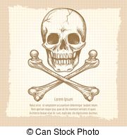 180x195 Stamp Illustration Showing Danger Text And Skull Icon Vectors