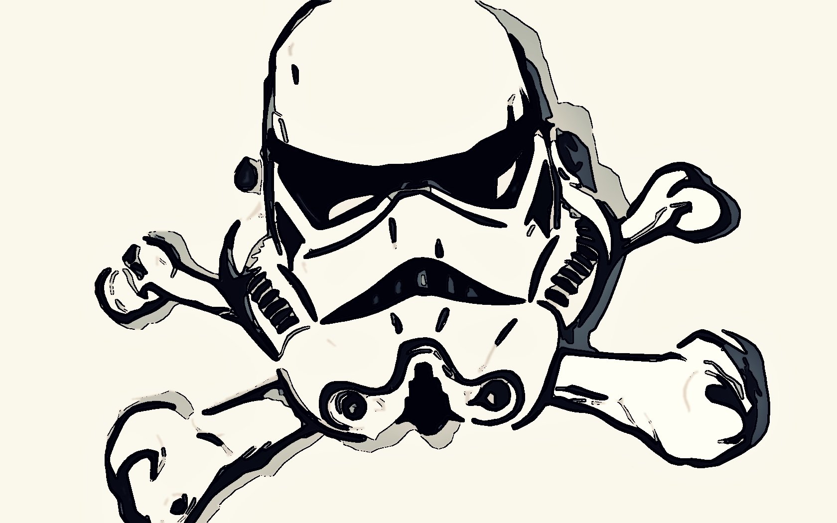 1680x1050 Star Wars Stormtroopers Skull And Crossbones Wallpaper 1680x1050