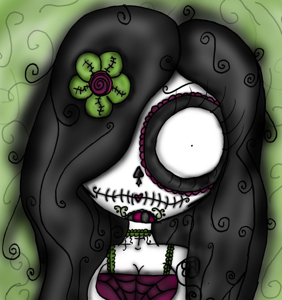 900x956 Sugar Skulls In Love Cartoons Sugar Skull By Reekaann Cartoons