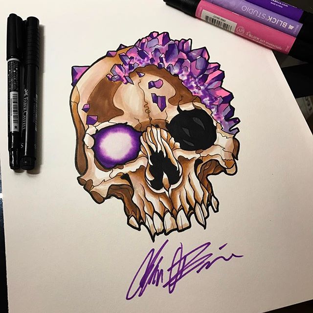 640x640 Based This Skull Drawing One Off A Sculpture By @jackofthedust