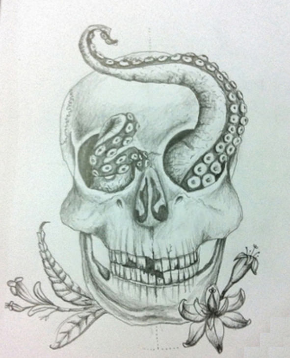 591x731 Skull Drawings