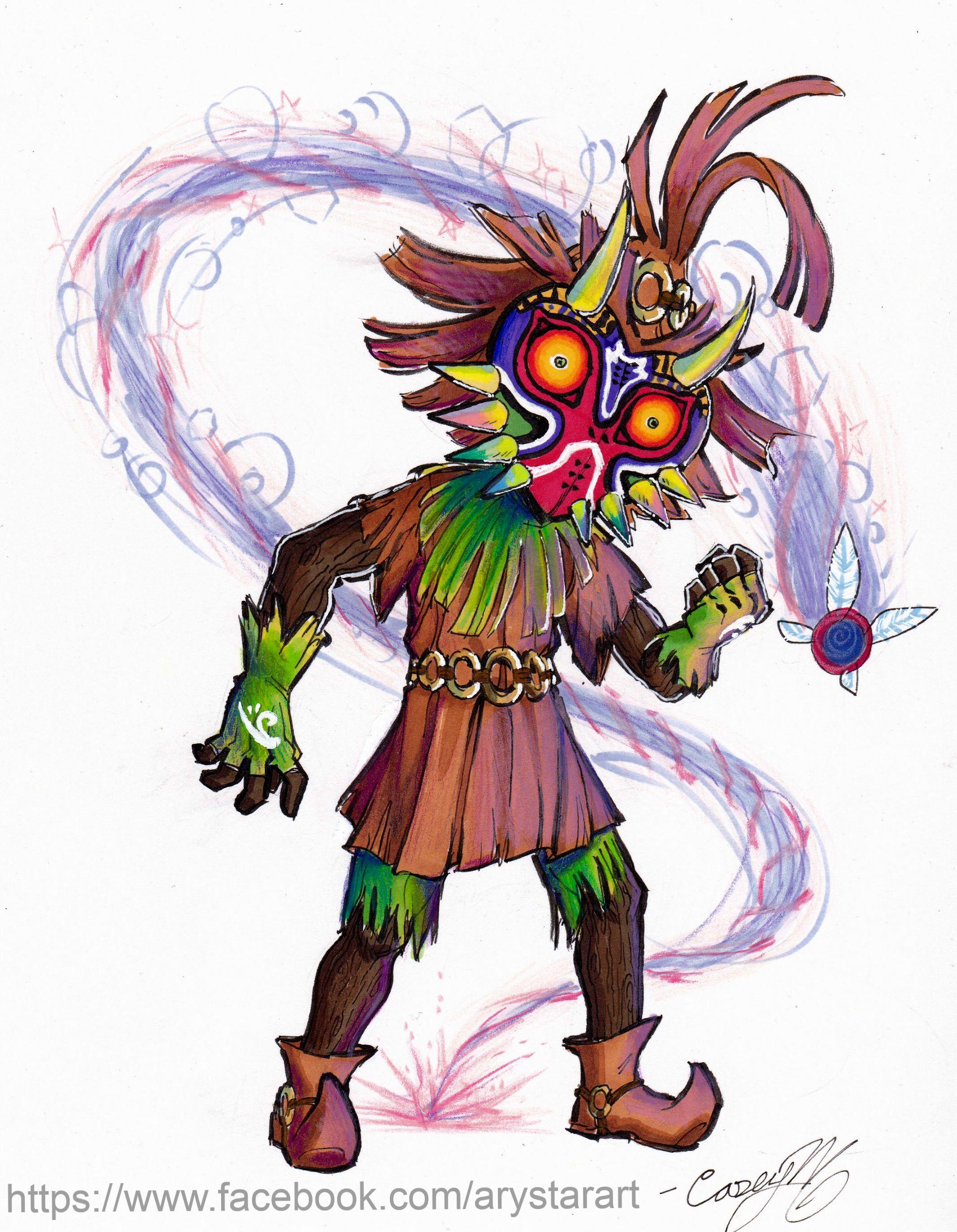 Skull Kid Drawing at GetDrawings | Free download