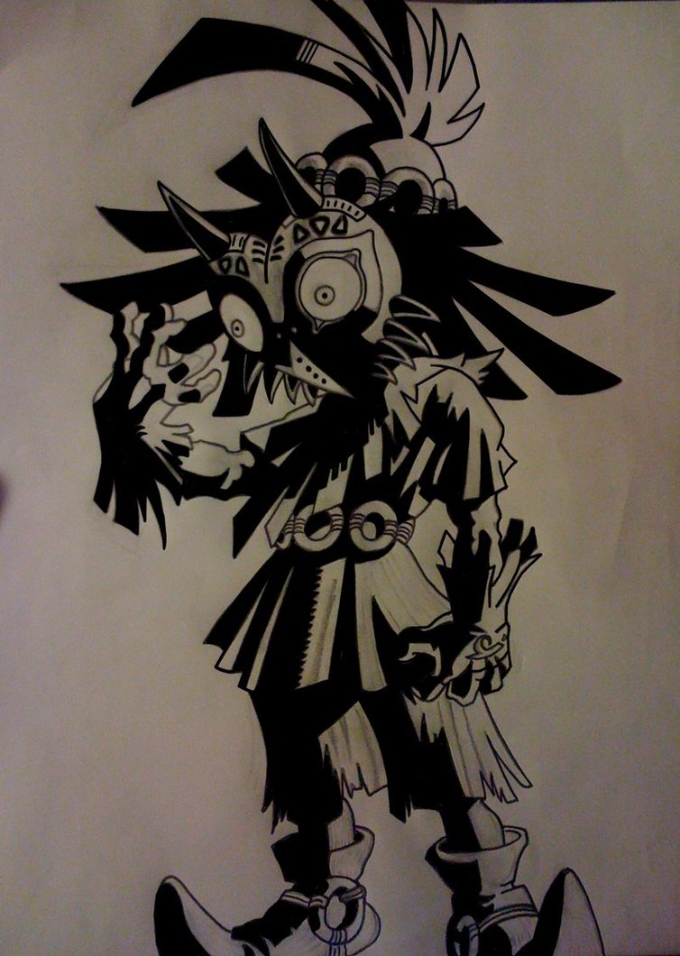 754x1060 Skull Kid By Kevbot117
