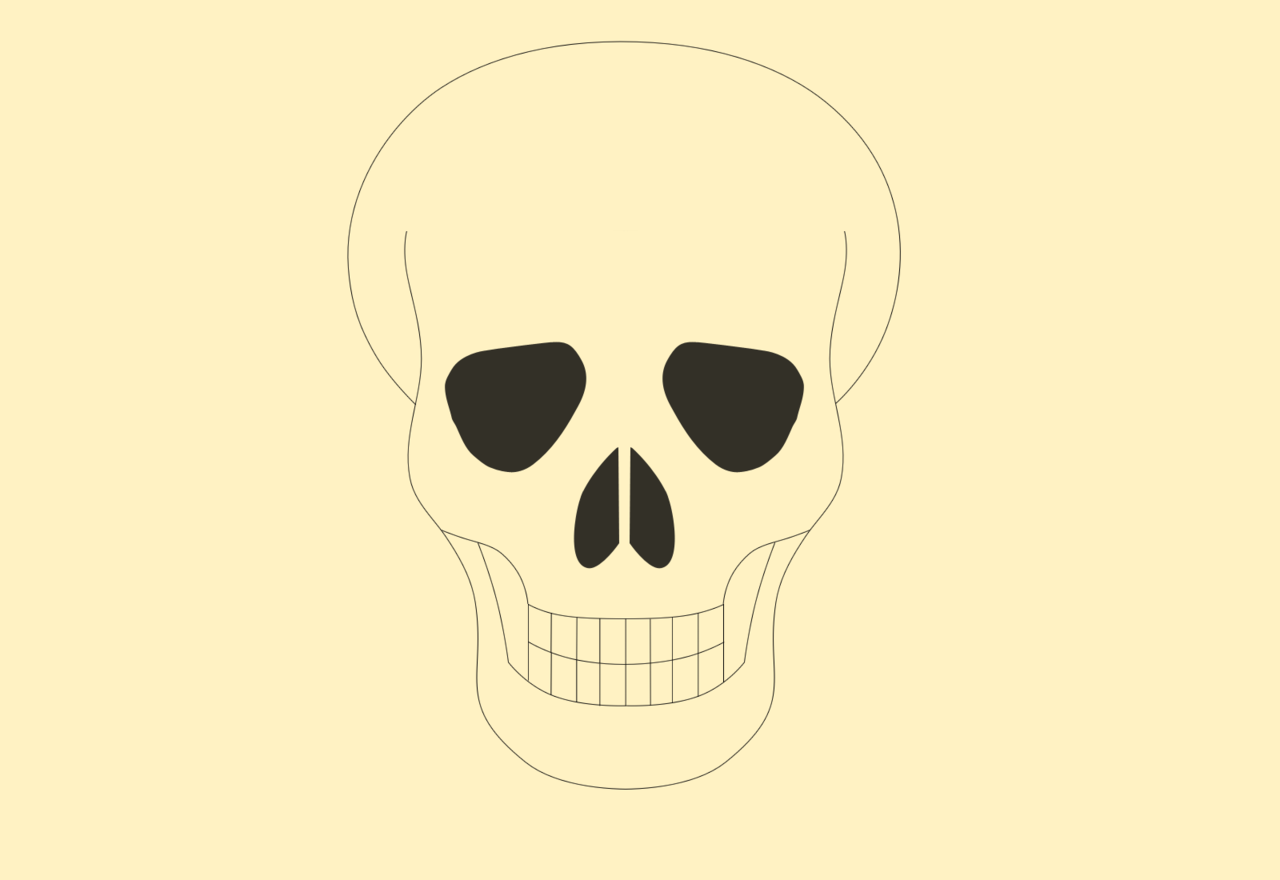 1280x880 Simple Skull Head Ps Pen Tool By Mirzaks