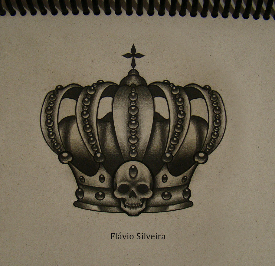 909x879 Crown Skull By Frah