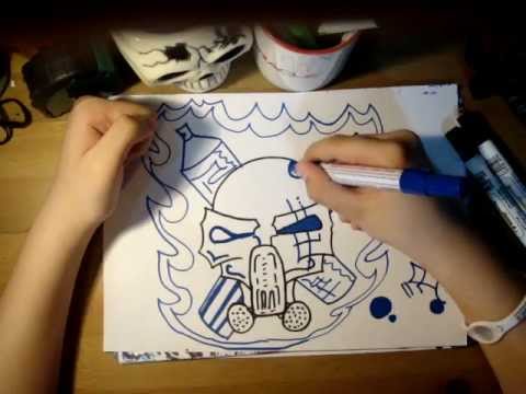 480x360 How To Draw A Skull With A Gas Mask