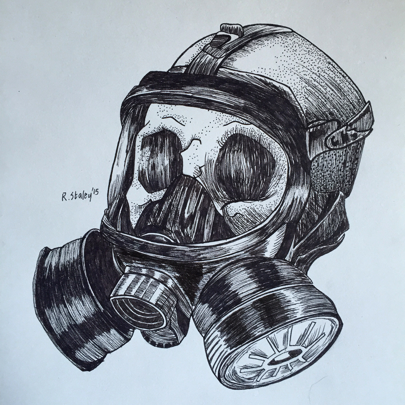 1334x1334 Skull With Gas Mask Drawing Ww2 Gas Mask In Skull Drawings