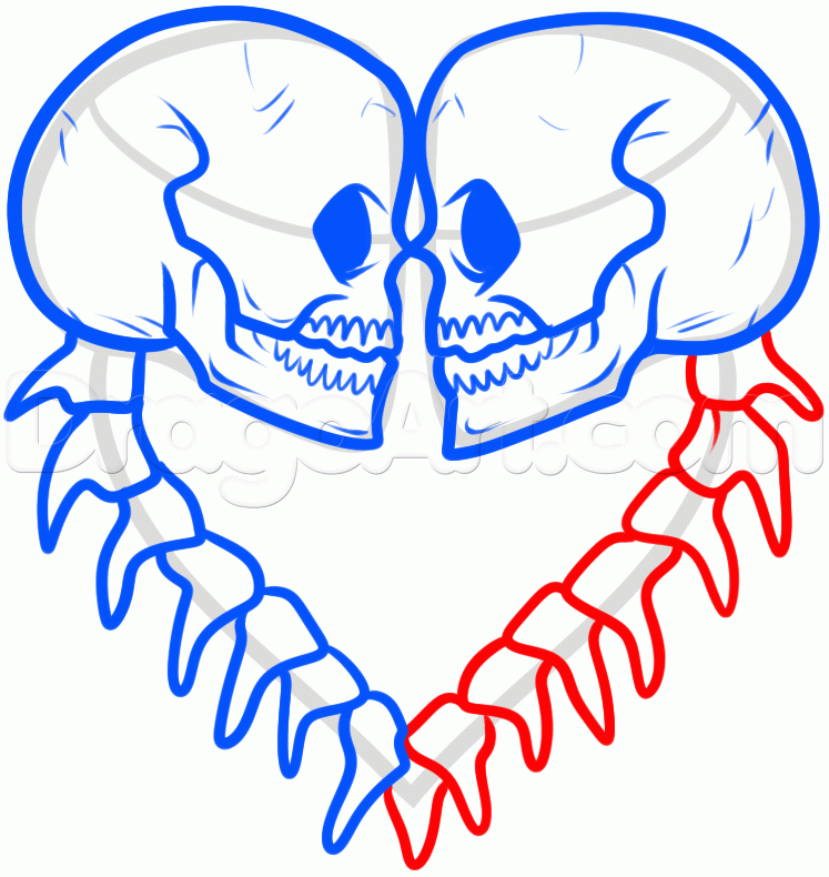 747x790 Photos Drawing Skulls Step By Step,