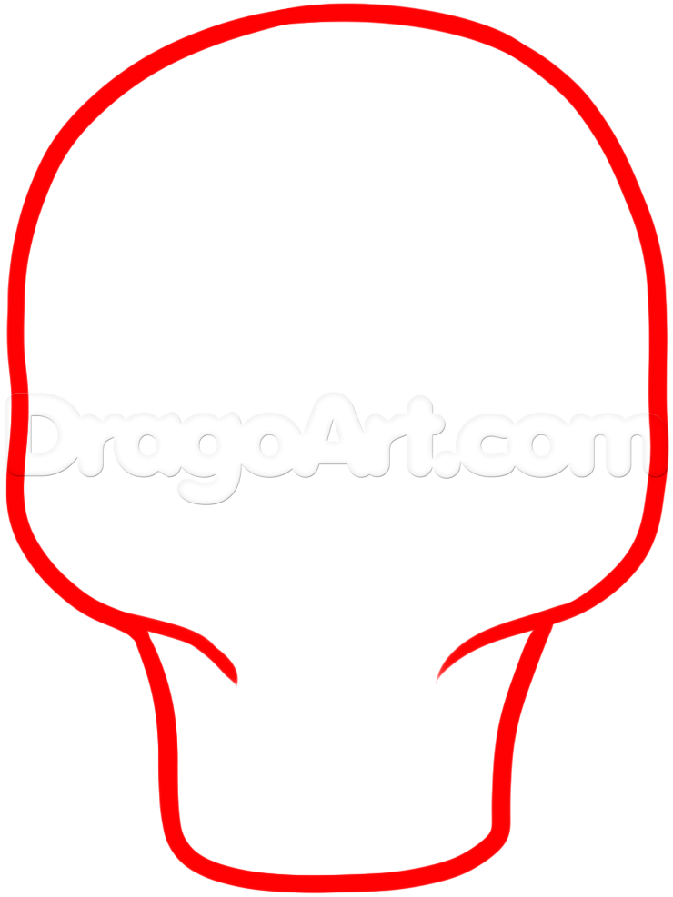 740x987 How To Draw A Sugar Skull Easy Step 1 Art For Students