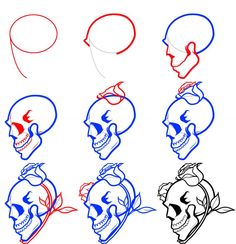 236x244 Photos Drawing Skulls Step By Step,