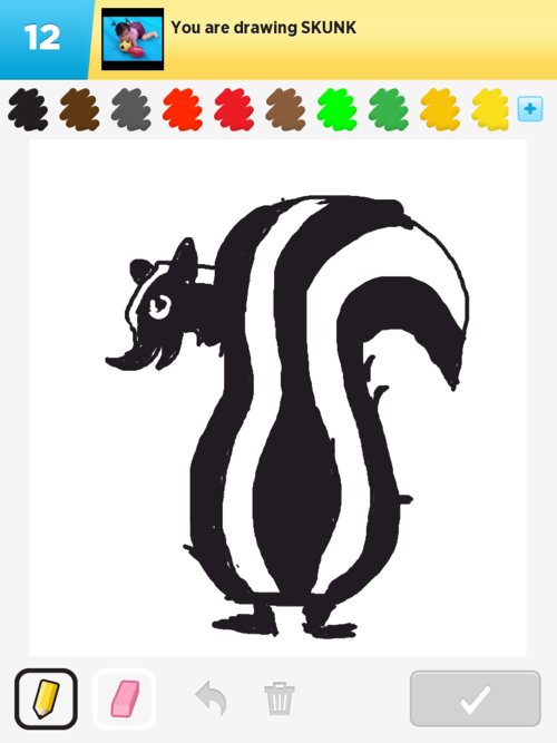 500x667 Skunk Drawings