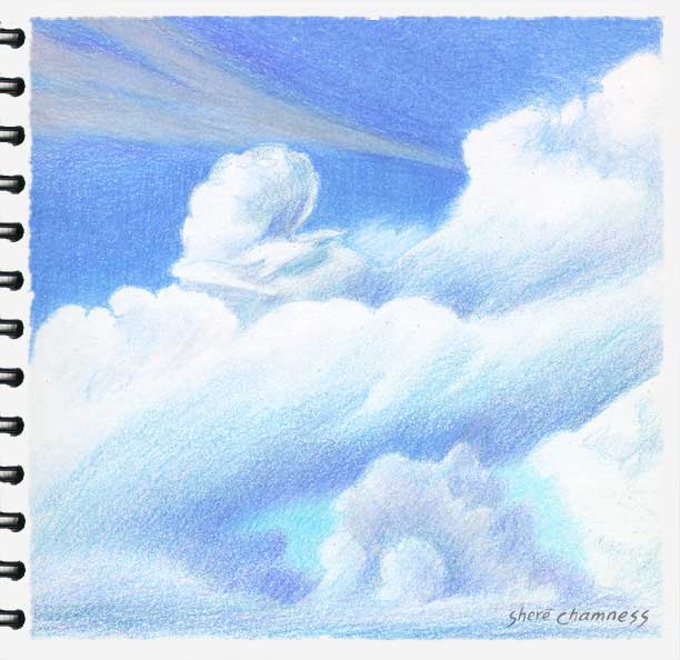 612x594 Colored Pencil Sky