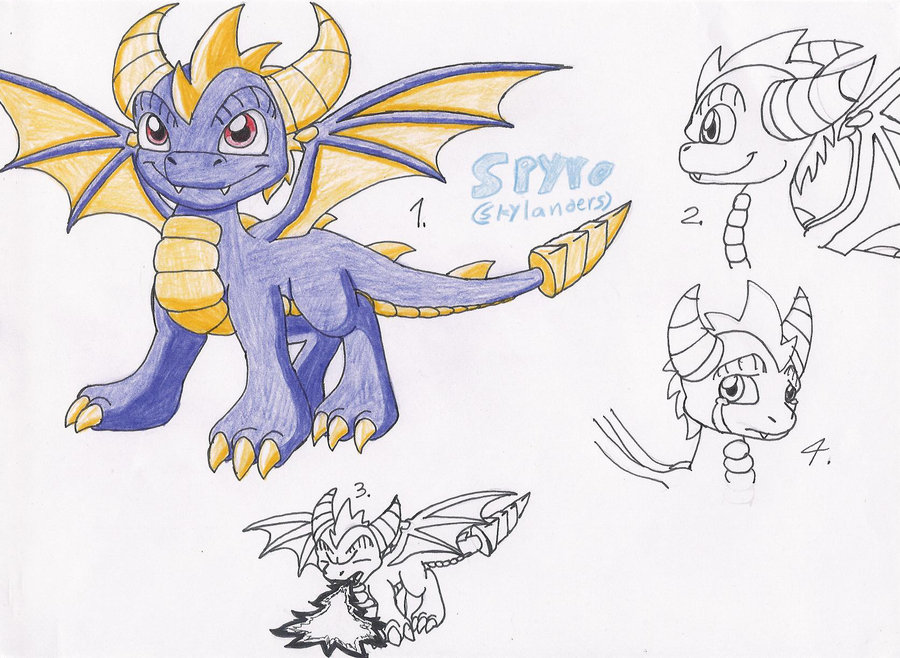 900x658 Skylander Spyro By Matildathemoonwolf