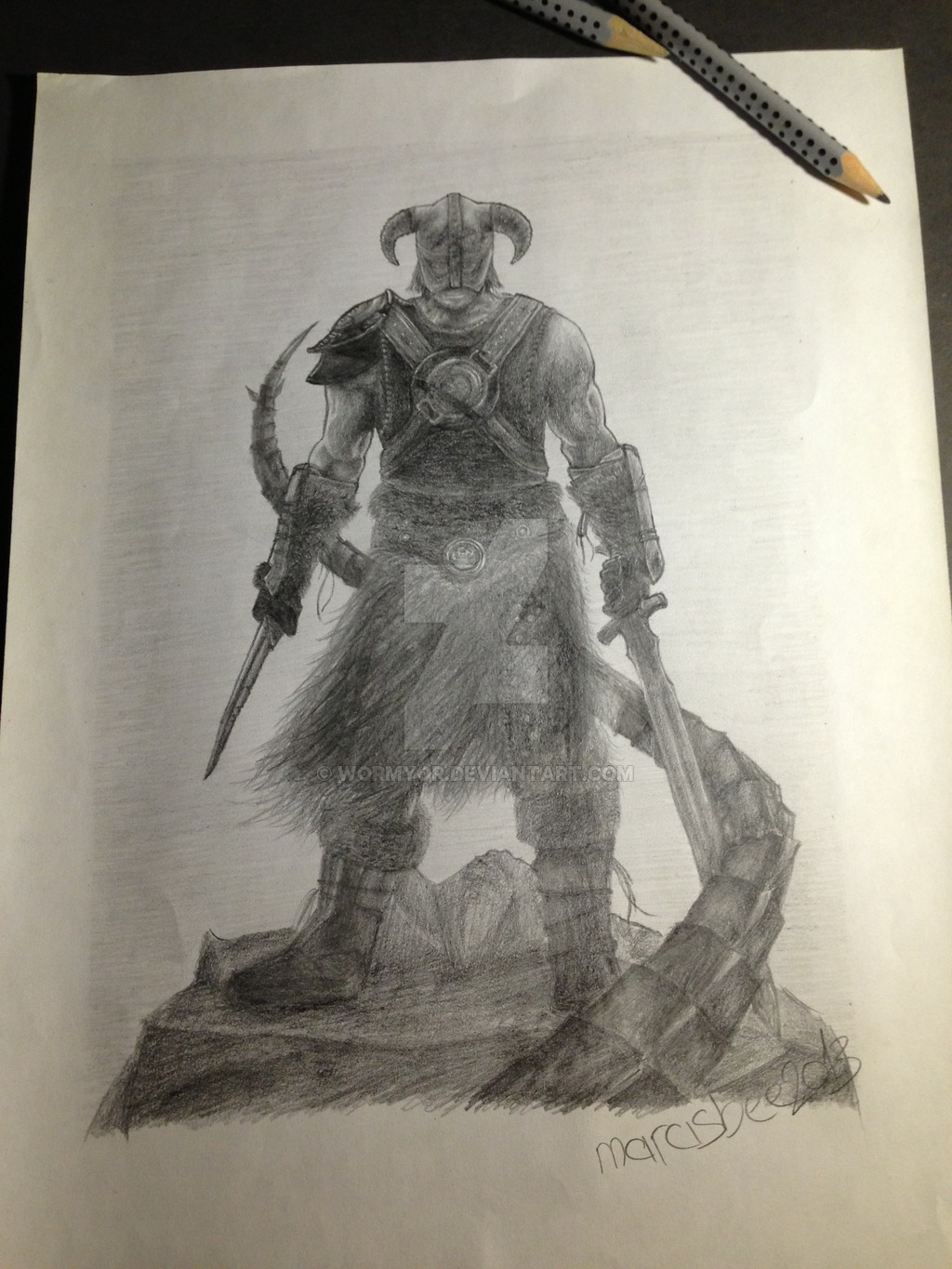 1024x1365 Skyrim Drawing