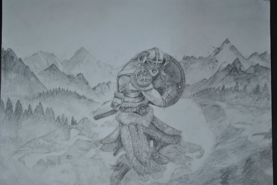 900x602 Skyrim Drawing By Swaal