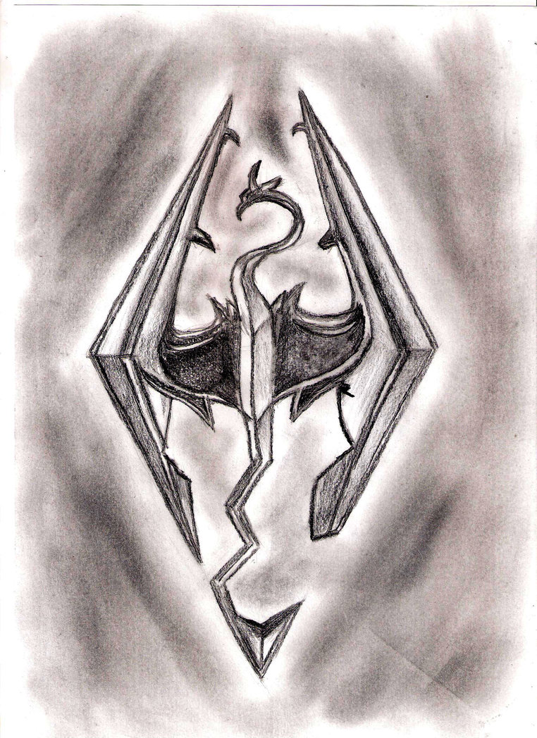 Skyrim Logo Drawing at GetDrawings | Free download