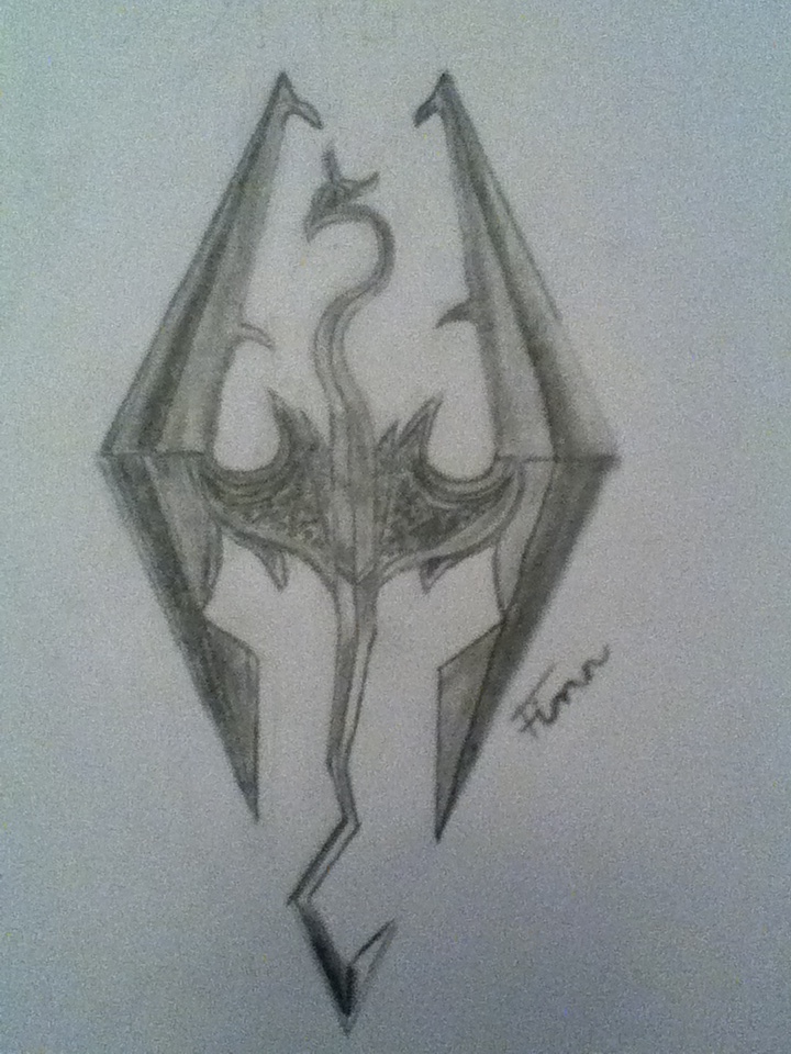 720x960 Skyrim Logo Sketch By Finn The Great