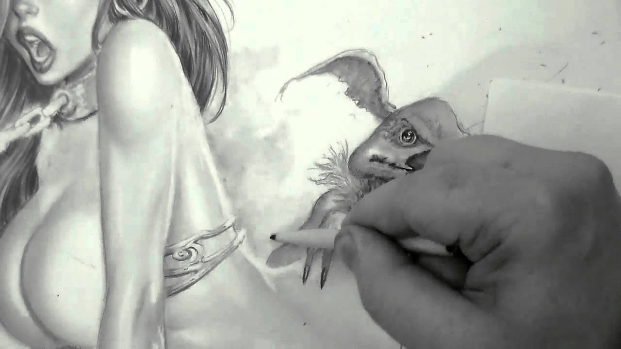 1280x720 Slave Jessica Rabbit And Salacious Crumb Time Lapse Drawing