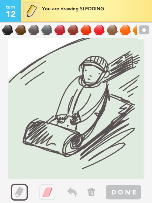 500x667 Sledding Drawings