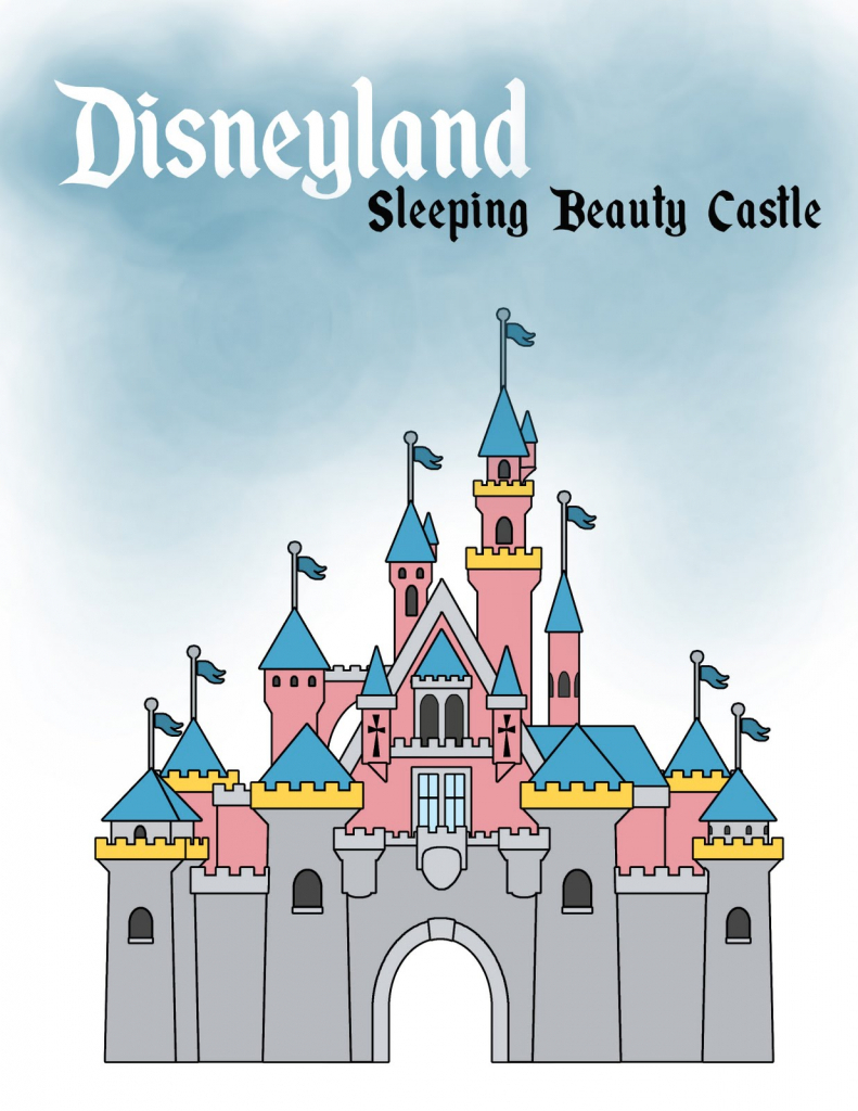 791x1024 Disneyland Castle Drawing Disney Castle Drawing Sleeping Beauty