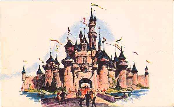 600x371 Sleeping Beauty Castle Disneyland Drawing
