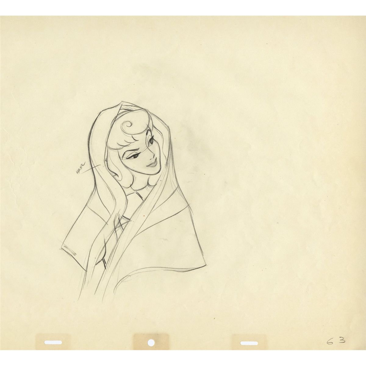 1200x1200 Three Original Production Drawings Of Aurora From Sleeping Beauty