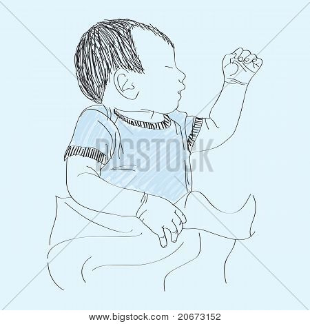 450x470 Sleeping Baby Boy