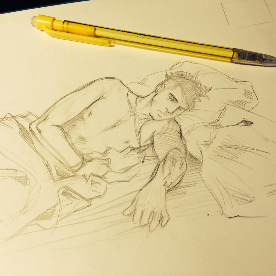 900x900 Sketch Sleeping Deep By Sami06