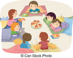242x194 Illustration Of Sleepover Drawing