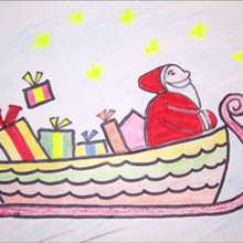 220x220 How To Draw Santa Claus Sleigh