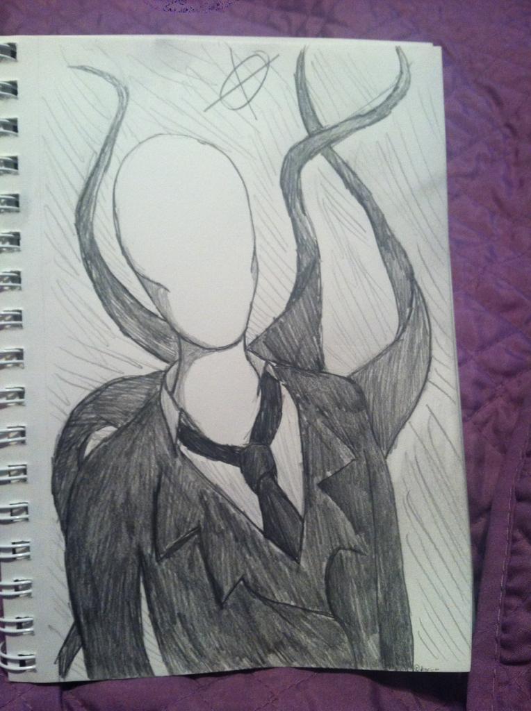 764x1024 Slenderman Drawing By Evisions