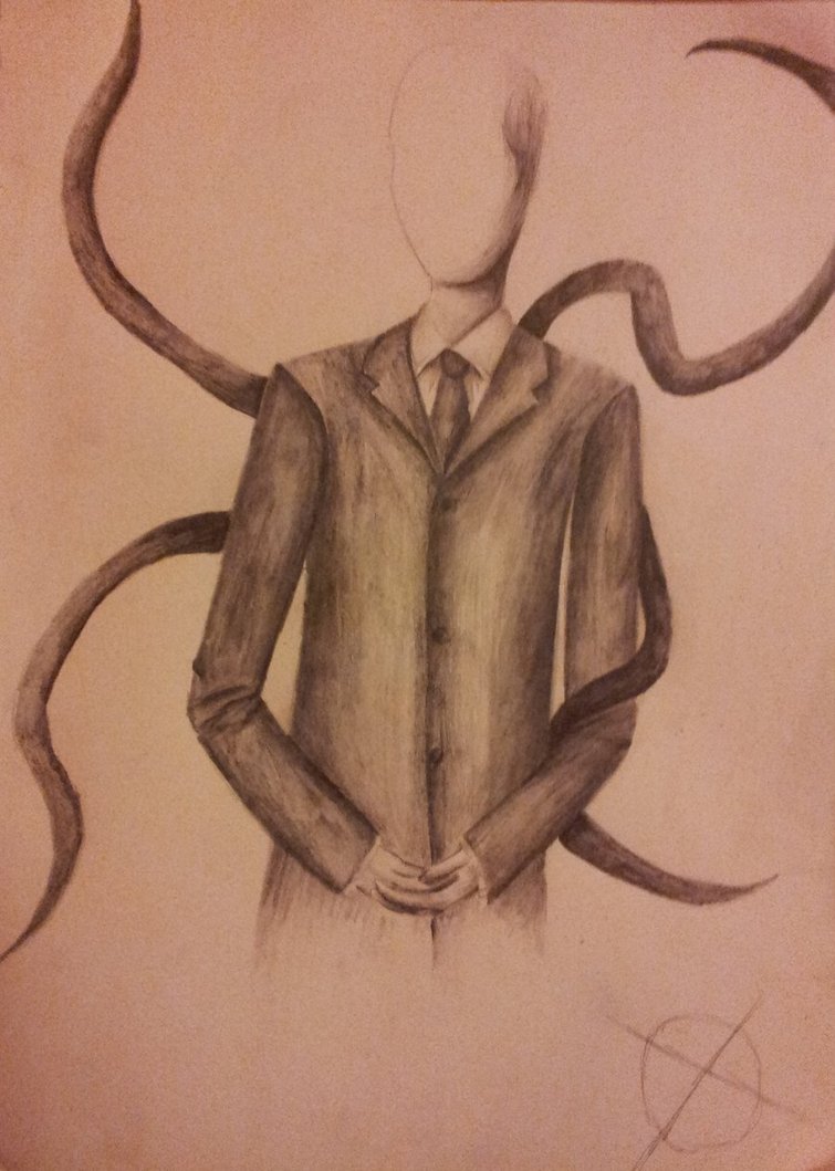 755x1059 Slender Man Sketch By Chillywilly829
