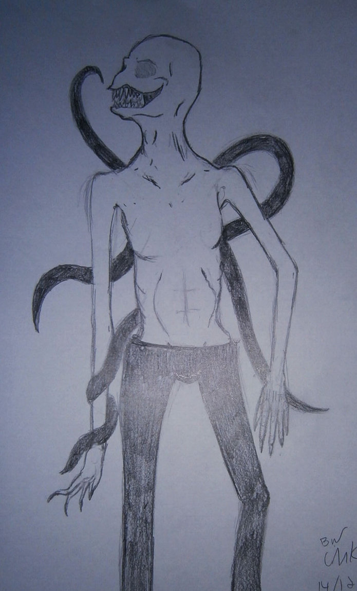 695x1148 Slenderman Drawing By Incursu