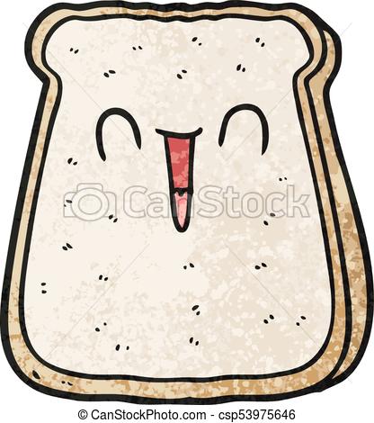 416x470 Cartoon Slice Of Bread Eps Vector