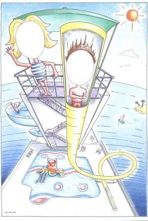 300x448 Drawing The Steepest Water Slide