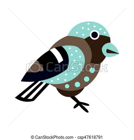 450x470 Cute Small Bird Colorful Cartoon Character Vector Eps Vectors