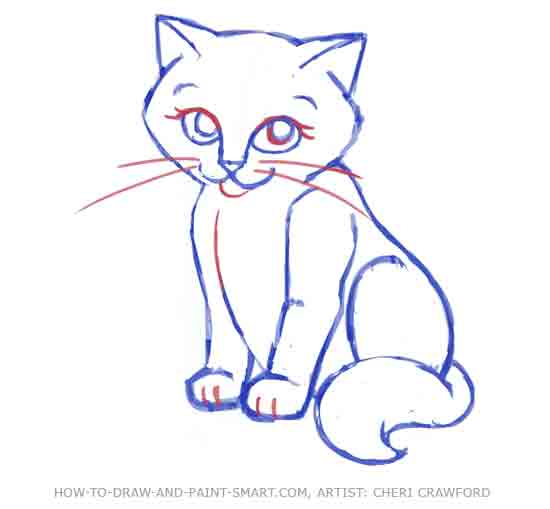 550x509 How To Draw A Cat 09.jpg