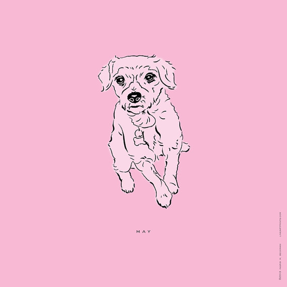 570x570 This Customizable Drawing Of A Cute Small Dog Would Make