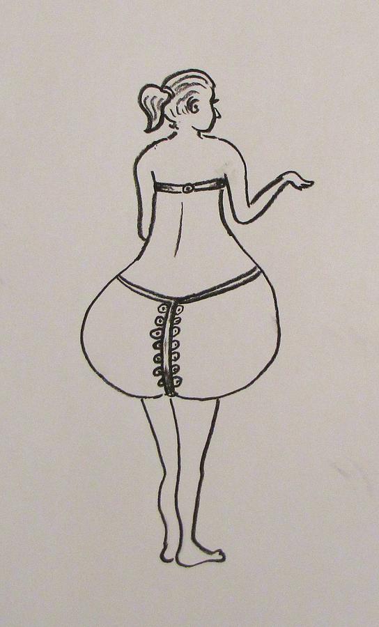 544x900 This Butt Make My Body Look Small Drawing By Gershwin Smud