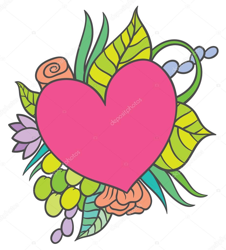 925x1023 Hand Drawing Small Heart Shaped Stock Vector Annasuchkova
