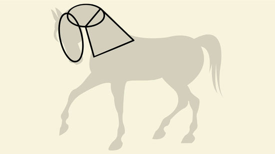 550x309 How To Draw A Simple Horse 11 Steps (With Pictures)